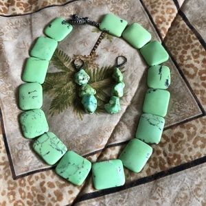 Necklace and matching earrings